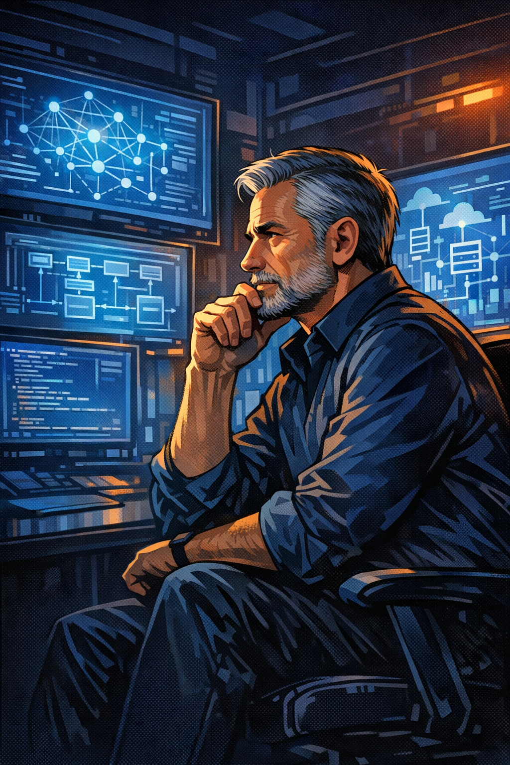 Heroic engineering control room scene